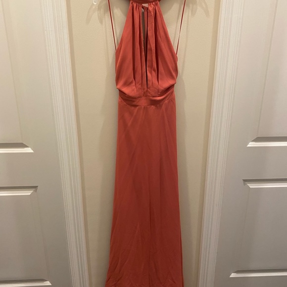 Lulus coral formal dress size XS. Worn once - Picture 3 of 4